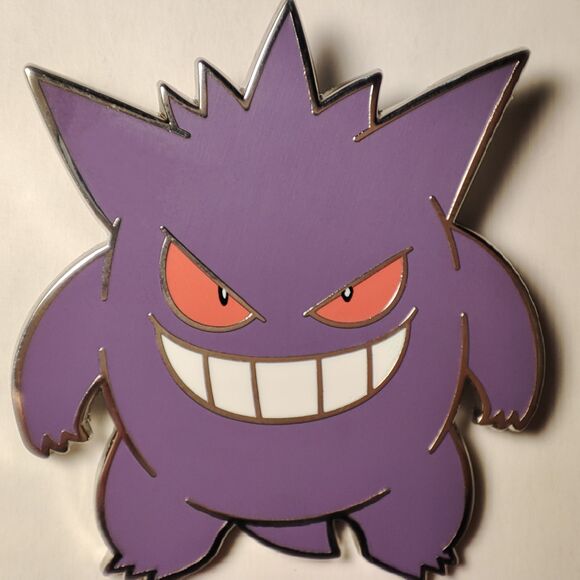 Pokemon Gastly Haunter And Gengar Evolution Line Enamel Pins Set Official Badges - Picture 2 of 6